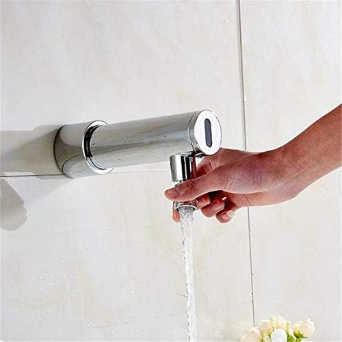 High Quality Kitchen Brass Stainless Steel Mixer Chrome Brass Wall Mounted Battery Power Automatic Sensor Faucet Bathroom