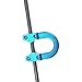 Archery D Loop Metal D Ring Buckle Rope Ulimate Hunting D-Loop (Blue)