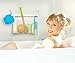 Ellie's Best Bath Toy Organizer Heavy Duty 4 Superlock Suction Cups for Glass & Glazed Tile, Includes Commercial Gade Velcro Used if Suction is Impossible for Boys Girls Toddlers & Grown-Ups, X-Large
