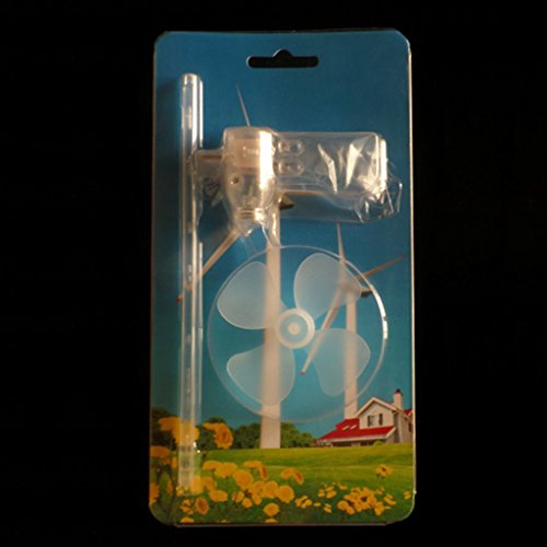 Blesiya Micro Wind Turbines Wind Generator Mini DC Motor Blades Assembly Kits Set
