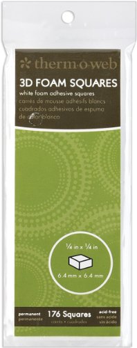 Thermoweb 1/4 Inch Foam Squares - 176PK/White