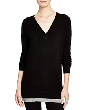 Theory Womens Delrina Cashmere V Neck Pullover Sweater