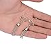 CABBE 2Pcs Fake Nipple Rings Non-Piercings Stainless Steel Body Piercing Jewelry, Tassel