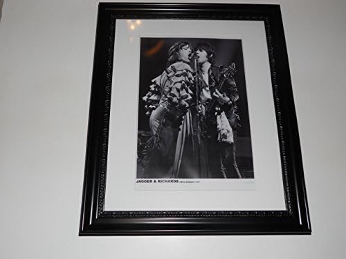Cleveland Vinyl Large Framed Mick Jagger/Keith Richards 1976 Germany Rolling Stones 24" x 20"