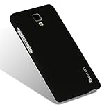 (Aixuan) Mi 4 Case, Baby Skin/ Frosted Hard Back Cover Skin, Metal Luster Plastic Protective Shell for Xiaomi Mi4 M4, Slim & Ultra Thin [Pack of Screen Protector Film] [Retail Packaging] (Sopin Black)