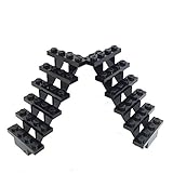 Lego Parts: Stairs 7 x 4 x 6 Straight Open (Pack of 2 - Black)