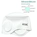 Aegend Solid Silicone Swim Cap, Comfortable Fit Swim Caps Swimming Cap for Men Women Adults Youths, 3D Ergonomic Design, White