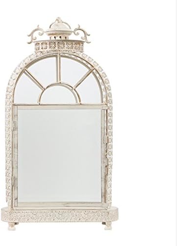 European-style wrought iron floor Lantern/ hollow candlestick ornaments at home-B