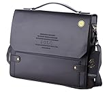 POLO VIDENG® M336 Top Leather RFID Block Briefcase Shoulder Messenger Business Bag From Italy Design