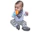 Yummy Mitt Teething Mitten - 3-12 months Baby Self-Soothing Teething Mitt- BPA FREE- 100% Certified Cotton (NOT polyester) and Silicone, Blue