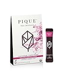 Pique Organic Hibiscus Beauty Elixir Tea Crystals, Antioxidants, Beauty, Gut Health, 14 Single Serve Sticks (Pack of 1)