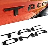 CAR ROVER Tailgate Insert Letters Decal Sticker for Toyota Tacoma 2016-2019 (Black Matte, Set of 1)