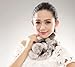 URSFUR Women Winter Fur Pull Through Scarf Soft Rabbit Pom Neck Collar Scarves (Multicolor)