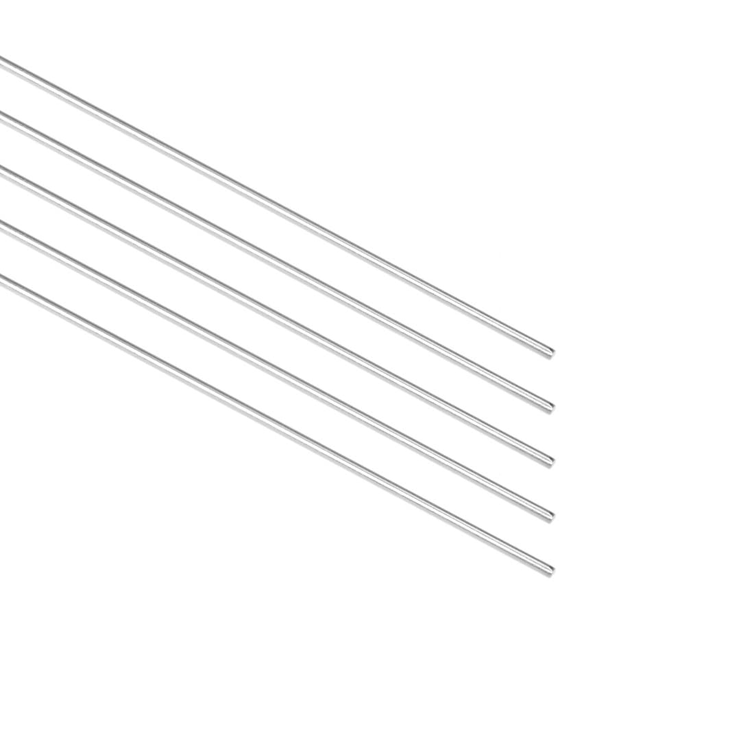 sourcing map Stainless Steel Solid Round Rods Metal Lathe Bar Stock for DIY Craft 100mmx1.5mm 5pcs