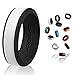 UROKAZ Silicone Wedding RingWhite BlackSize 9 Inner Diameter ~ 18.95 mm