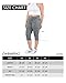 Yogareflex Women's Plus Size Active Yoga Running Sports Capris Legging (XL-4XL) , Gray , XXXX-Large