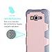 Galaxy Core Prime Case, EC™ Galaxy Prevail LTE Case, Dual Layer Rugged Soft TPU Bumper Hard PC Shell Shockproof Case Cover for Samsung Galaxy Core Prime / Prevail LTE G360 (G-Rose Gold/Grey)