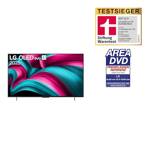 LG OLED42C5ELB TV 42 Zoll (106 cm) 4K OLED evo AI TV (α9 Gen8 4K AI Prozessor, webOS 25, 120Hz (VRR bis zu 144Hz)) [Modelljahr 2025] 3