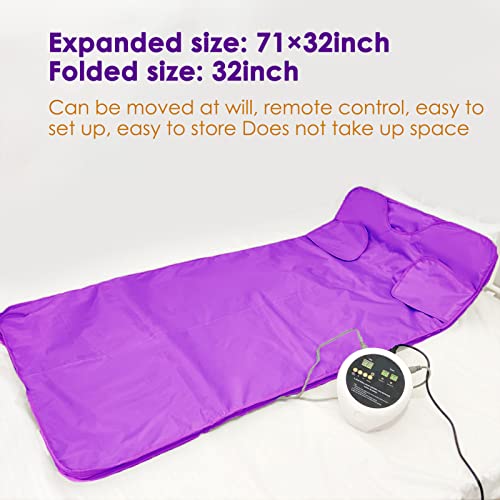 PINJAZE Sauna Blanket Far Infrared Sauna Bed Detox Blanket Patented