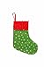 Vanteriam 12PC Mini Christmas Stockings with Snowflake, 9'' Party Decorations/Gift Bags, Red & Green