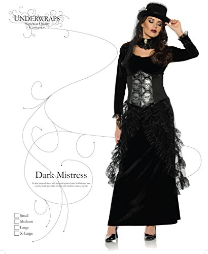 Women's Gothic Victorian Costume - Dark Mistress - Image 3
