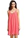 ROMWE Women's Spaghetti Strap Sundress Hollow Out Summer Chiffon Beach Short Dress