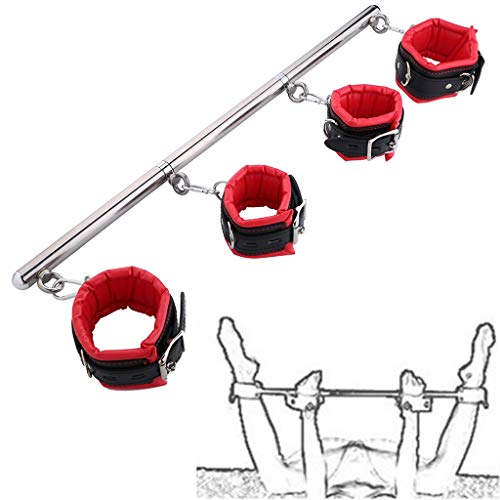 goodluccoy-ndle-Mani-Piedi-Barra-di-Connione-in-Met-Polsi-Caviglie-Bondage-Polsini-Giocattolo-Erotico-SM