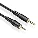 TNP 2.5mm to 3.5mm Adapter Cable (3FT) - Bi-Directional Male to Male 2.5 to 3.5 Subminiature Stereo Audio Jack Extension Converter Cable Gold Plated Headset Headphone AUX Connector Wire Cord Plug