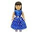 Pink Butterfly Closet Doll Clothes - Beautiful Blue Dress Outfit Fits American Girl Doll Our Generation and Other 18 inch Dolls