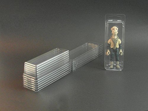 Unbranded Action Figure Blister Case Lot of 10 Protective Small Stackable Cases