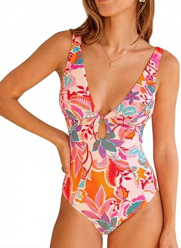 Seafolly Women's Active Deep V Plunge Maillot One Piece Swimsuit