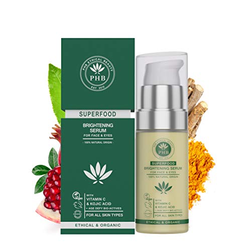 Vitamin C Eye and Face Brightening Serum with Kojic and Hyaluronic Acid. A 2-IN-1 Organic Serum for Dark Circles, Eye Puffiness and Wrinkles. 30 ml Vitamin C Eye and Face Brightening Serum with Kojic and Hyaluronic Acid. A 2-IN-1 Organic Serum for Dark Circles, Eye Puffiness and Wrinkles. 30 ml