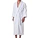 Unisex Terry Cloth Robe - 100% Egyptian Cotton Hotel/Spa by ExceptionalSheets, White, Large