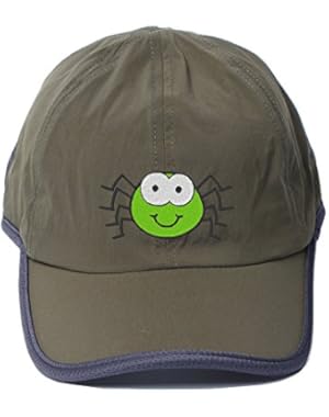 Unisex Vintage Truck Drivers Hat Washed Cotton Stitches Cute Green Spider Caps