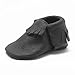 SAYOYO Baby Tassels Soft Sole Leather Infant Toddler Prewalker Shoes (dimgray,6-12 Months)