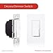 [10 Pack] Dimmer Switch, Single Pole or 3-Way, 600W, LED And Incandecent, White (WALLPLATES NOT INCLUDED)
