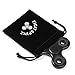 Black Fidget Spinner Toy by Figit Spinz - Hybrid Ceramic Bearings with Caps for Long Fast Spin Speed - Hand Held - Prime ADD ADHD Anxiety Stress Relief Focus - Small EDC Office Ninja - Kids Adults