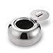 WINCAN Drum shape modern wind stainless steel ashtray, Cigarette Ashtray for Indoor or Outdoor Use, Ash Holder for Smokers, Desktop Smoking Ash Tray for Home office Decoration, Silver