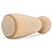 Wood Peg Dolls Unfinished 2 inch, Mom/Angel Shape, Pack of 50 Birch Wooden Peg People for Crafting, Miniature Figures, and Small World Play