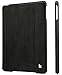 Jisoncase JS-ID6-04A10 Vintage Genuine Leather Smart Cover Case for iPad Air 2 and iPad Air, Black