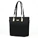 Itscosy® OL Luxury Fashion Tote Top Handle Cross Body Shoulder Satchel Purse Handbag for Women 6 Piece Set Bags (Model 4-Black)