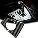 Xotic Tech Gear Shift Knob Base Panel Cover Trim, Real Carbon Fiber, Compatible with BMW 3 Series F30 F31 2012-2018, GT F34 2014-2018, 4 Series F32 F33 F36 2014-2018