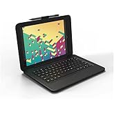 ZAGG Rugged Pro Connect for Apple iPad 10.2" (Gen 9,8,7)| Water Resistant, Keyboard & Case Combo w/Interlocking Keys - Black