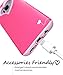 Vena Galaxy S8 Case, [vLove][Heart-Shape | Dual Layer Protection] Hybrid Bumper Cover for Samsung Galaxy S8 (Hot Pink/Rose Pink)