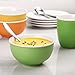 LIFVER Cereal Bowls, 24 Oz Soup Bowls, Ceramic Bowls, Ceramic Bowls for Soup Cereal Dessert, 5.75 Inches, Multicolour, Microwave and Dishwasher Safe, Set of 6