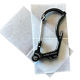 OUTDOOR ELEMENT Firebiner + Spartan Fire Combo Pack - A Fire-Starting, Multi-Tool, Every-Day-Carry, Survival Carabiner Combined with a Couple Spartan Fires, Easy-to-Carry, Reusable Tinder