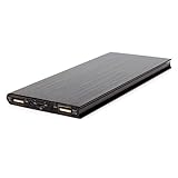 YOUNGFLY 30000mAh Portable Supply Slim Thin Dual USB Power Bank Battery for Cell Phone Black