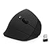 VELOCIFIRE Wireless Vertical Ergonomic Mouse, USB 2.4G, 3 Adjustable DPI Levels 800/1200/1600 and Side Controls(Black)