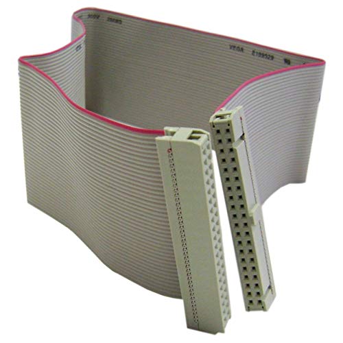 GOWOS IDE IDC 40 Internal Ribbon Cable, 2 Connectors, 1 Device, 18 inch