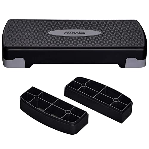 PITHAGE Step Up Exercise Platform Adjustable Step Platforms for Workout